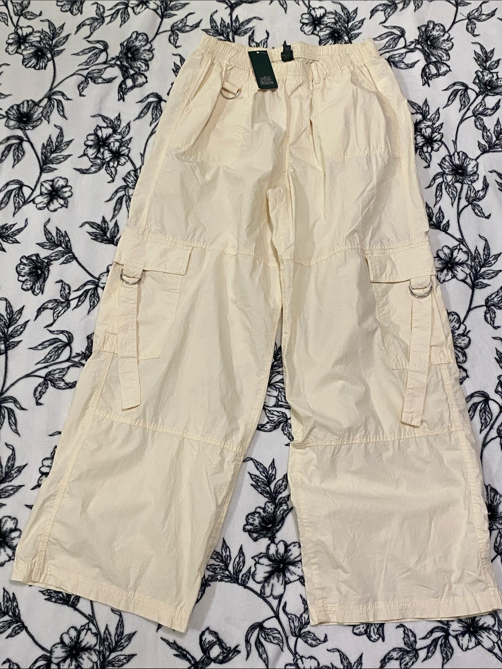 wild fable Cream Wide Leg Utility Cargo Pants
